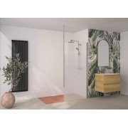 Paroi Solo 6+ verre 6mm cosmos XL 120 cm H200 cm chromé Mât - KINEDO PA2417CCOXEM 