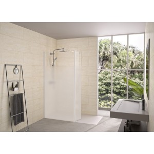 Volet pivotant 35cm pour Solo 6+ blanc grainé cosmos XL profilé à gauche - KINEDO PA2495BCOXEG 