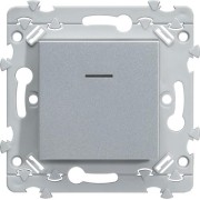 Ess. Poussoir 1O+1F à voyant HAGER WE023