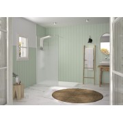 Paroi Solo Design 6mm 140 cm blanc grainé cosmos XL - KINEDO PA8264BGCOXE 