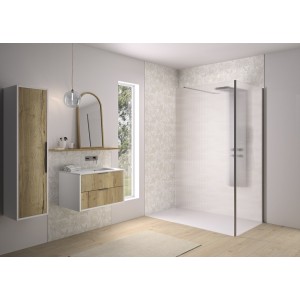 Renvoi d'angle Solo Design 70 cm inox brossé flûte - KINEDO PA8280IFLTE 