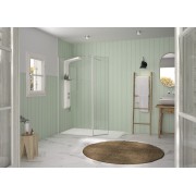 Volet pivotant 45cm pour Solo Design blanc grainé transparent - KINEDO PA8290BGTNE 