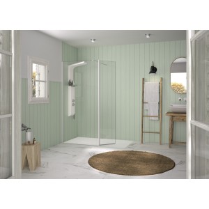 Volet pivotant 45cm pour Solo Design blanc grainé transparent - KINEDO PA8290BGTNE 