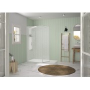 Volet pivotant 45cm pour Solo Design blanc grainé tissage - KINEDO PA8290BGTSGE 