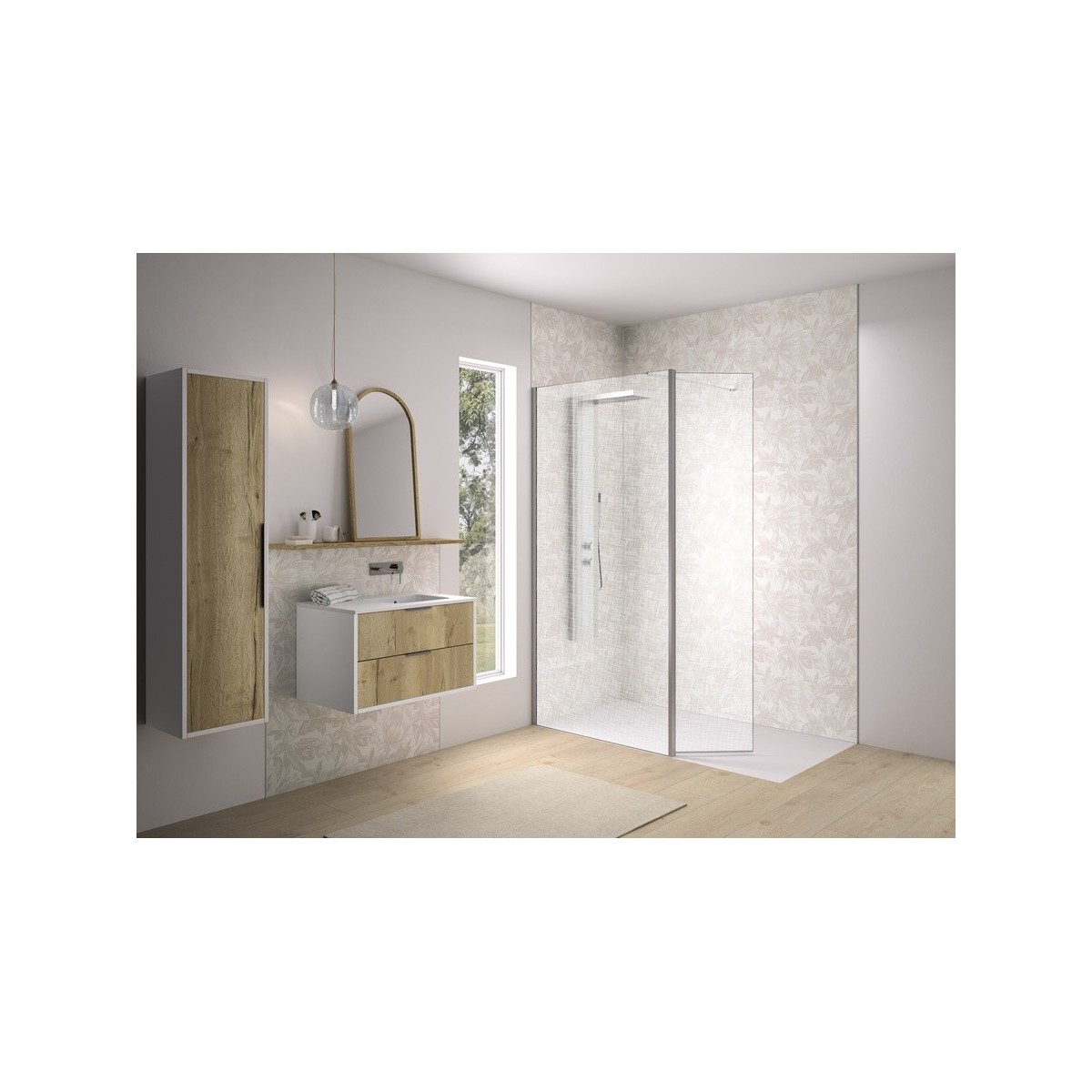 Volet pivotant 45cm pour Solo Design inox brossé tissage - KINEDO PA8290ITSGE 