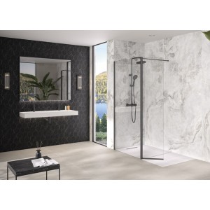 Volet pivotant 45cm pour Solo Design noir mat transparent - KINEDO PA8290NMTNE 