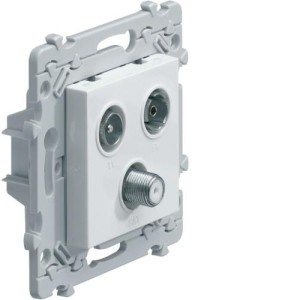 Ess. TV+FM+SAT directe 1entrée HAGER WE256