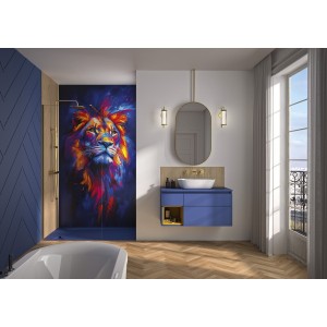 Panneau mural Kinewall Design 3 mm 100x202 Nuit fauve - KINEDO PM1107 