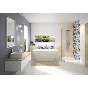Panneau mural Kinewall Design 3 mm 100x250 faïence frangipanier - KINEDO PM667 