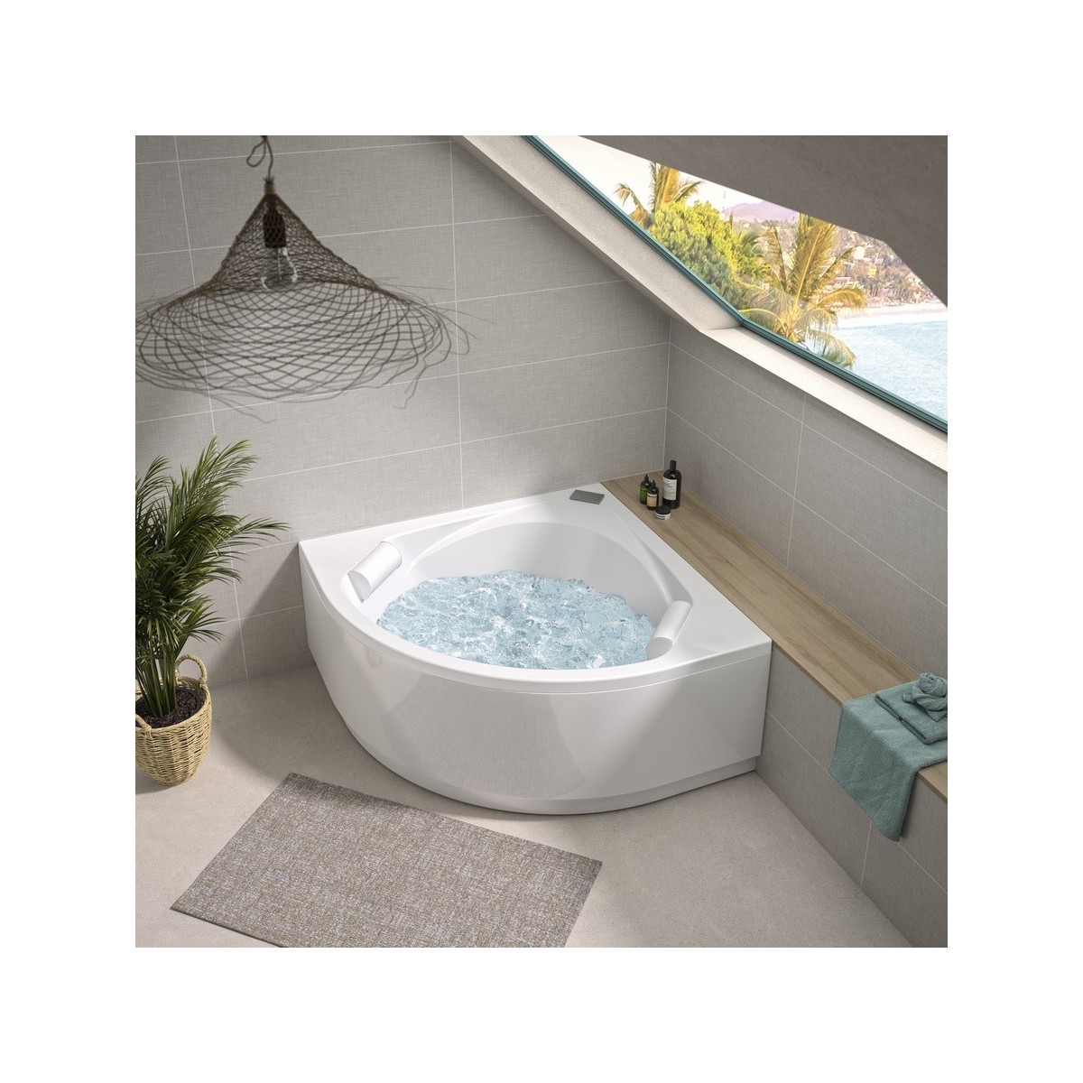 Panneau mural Kinewall Design 3 mm 100x250 faïence tissé beige - KINEDO PM685 