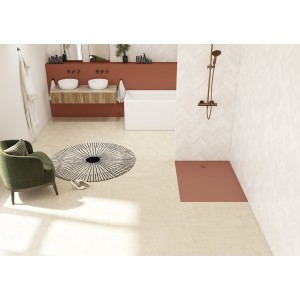 Receveur Kinesurf Nova en Biocryl et Biotec 120X80 Terracotta mat PN12 - KINEDO RD1237TM 