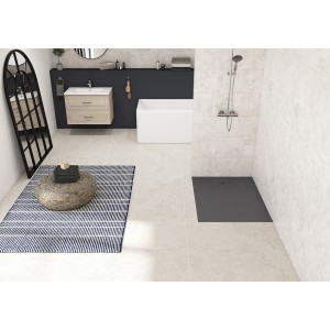 Receveur Kinesurf Nova en Biocryl et Biotec 120X100 Gris anthracite mat PN12 - KINEDO RD1239AM 