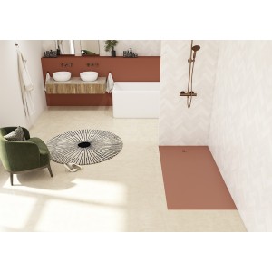 Receveur Kinesurf Nova en Biocryl et Biotec 160X90 Terracotta mat PN12 - KINEDO RD1246TM 