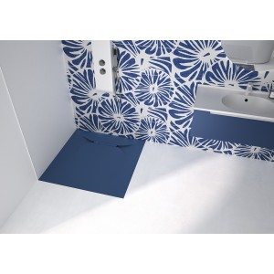 Receveur découpable Kinediva en Biolex extra plat 3,5cm PN12 Bleu marine 90X90 - KINEDO RD180M 
