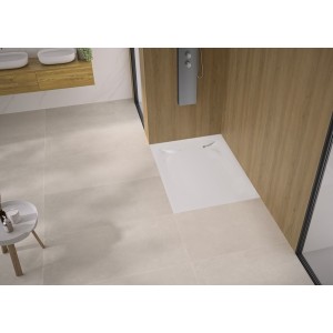 Receveur découpable Kinediva en Biolex extra plat 3,5cm PN18 blanc 120X100 - KINEDO RD186 