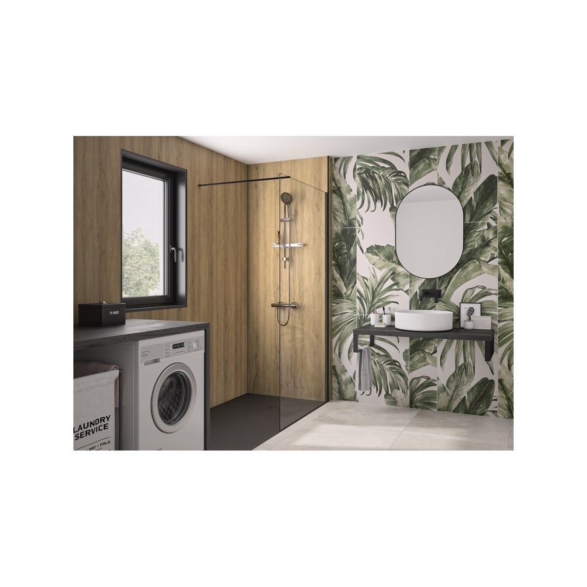 Integra Design 100X250 décor chêne antique profilé noir intense grainé - KINEDO IN1-109-N-R1-NXE 