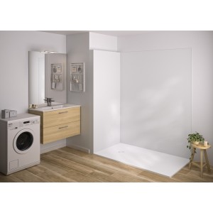 Integra Essentiel 100X202 décor blanc satiné profilé blanc - KINEDO IN2-Y00-B-RX-NXK 