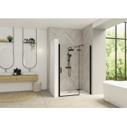 Paroi Smart Design P Charnières sans seuil 160 gris noir transparent droite - KINEDO PA1418NTNED 