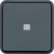 cubyko BP 1O/1F lum. ass. gris HAGER WNA021
