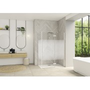 Paroi Smart Design P Charnières ss seuil pour P+F 80 blanc cosmos droite - KINEDO PA1610BCOED 