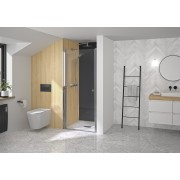 Paroi Supra P ss 80 chromé transparent - KINEDO PA2200CTN 