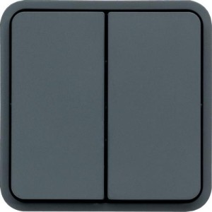 cubyko dble BP 1O/1F ass. gris HAGER WNA044