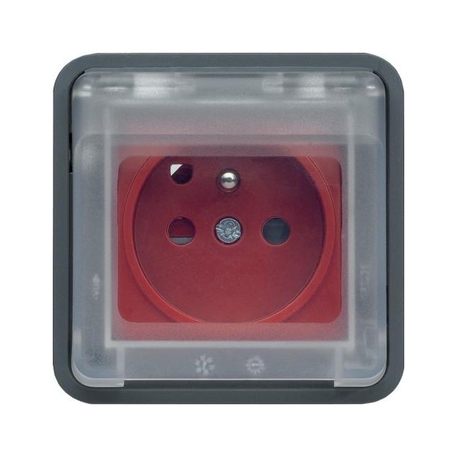 cubyko PC 2P+T détr. ass. gris HAGER WNA105