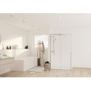 Paroi walk in Solo C coulissante 8mm 160 cm chromé transparent - KINEDO PA2532CTNE 