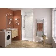 Paroi Smart Express+ pivotante sans seuil 6mm 160 cm H200 chromé - KINEDO PA2705CTNE 