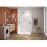 Accès d'angle Smart Express+ 6mm 120x90 cm H200 blanc - KINEDO PA2740BTNE 
