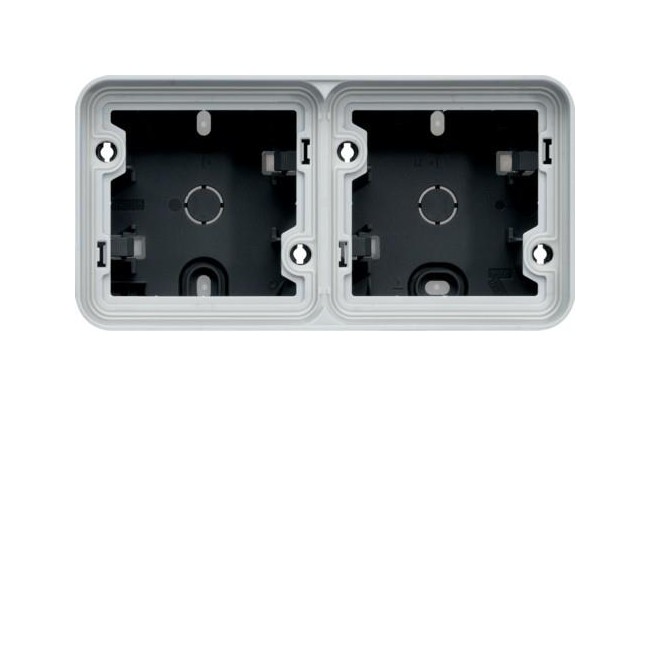 cubyko Boîte dble H ass. gris HAGER WNA682