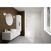 Paroi Solo Design+ cadrée 6mm 140 cm blanc grainé tissage - KINEDO PA8244BGTSGE 