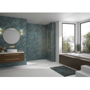 Paroi Solo Design 6mm 100 cm or brossé art déco - KINEDO PA8262DARTE 