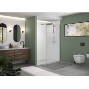 Paroi Solo Design 6mm 120 cm graphite brossé cosmos XL - KINEDO PA8263GCOXE 