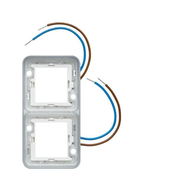 cubyko cadre dble lum blc 230V HAGER WNA699