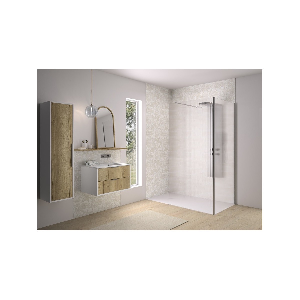 Renvoi d'angle Solo Design 70 cm inox brossé flûte - KINEDO PA8280IFLTE 