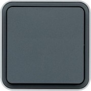 cubyko BP 1F saillie gris HAGER WNC020