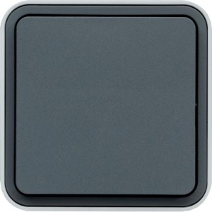 cubyko BP 1F saillie gris HAGER WNC020