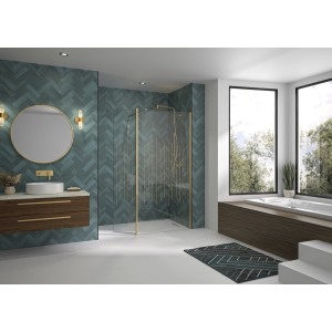 Volet pivotant 45cm pour Solo Design or brossé art déco - KINEDO PA8290DARTE 