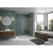 Volet pivotant 45cm pour Solo Design or brossé transparent - KINEDO PA8290DTNE 