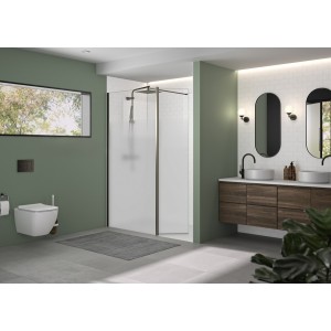 Volet pivotant 45cm pour Solo Design graphite brossé cosmos XL profilé à gauche - KINEDO PA8290GCOXEG 