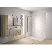 Volet pivotant 45cm pour Solo Design inox brossé transparent - KINEDO PA8290ITNE 