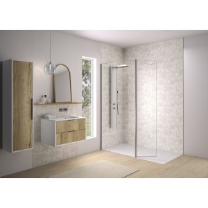 Volet pivotant 45cm pour Solo Design inox brossé transparent - KINEDO PA8290ITNE 