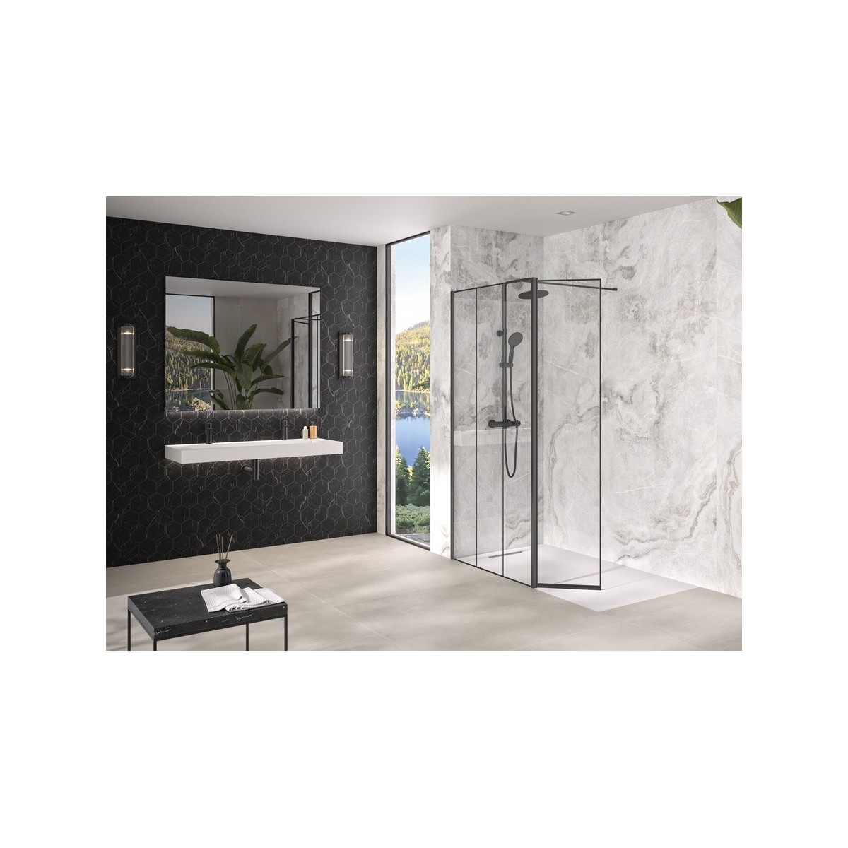 Volet pivotant 45cm pour Solo Design noir mat atelier - KINEDO PA8290NMATLE 