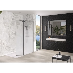 Volet pivotant 45cm pour Solo Design noir mat cosmos XL profilé à droite - KINEDO PA8290NMCOXED 
