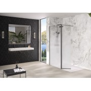 Volet pivotant 45cm pour Solo Design noir mat cosmos XL profilé à gauche - KINEDO PA8290NMCOXEG 