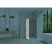 Paroi Smart Design Fixe sans seuil 140 cm blanc transparent - KINEDO PA90159BTNE 