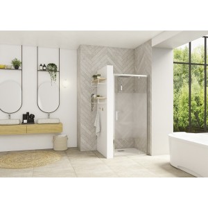 Paroi Smart Design P avec seuil 70 chromé cosmos - KINEDO PA90200CCOE 