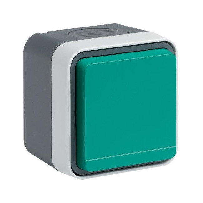 cubyko PC 2P+T saillie vert HAGER WNC100V