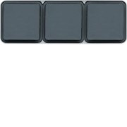 cubyko PC tple hor. 2P+T gris HAGER WNC123